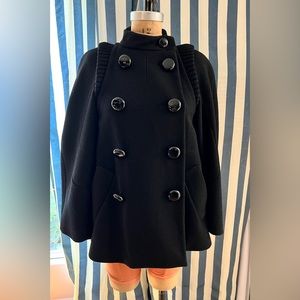 Black Louis Vuitton Wool Coat size 38